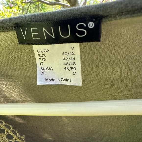 Venus Women's Olive Green‎ Lace Trim Jumpsuit - Size M - Picture 4 of 4